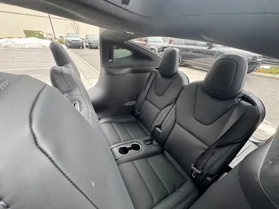 Second row seats — heated black leather