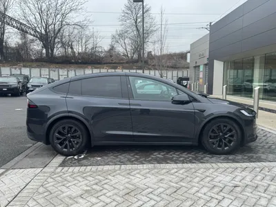 Side profile at Tesla service center